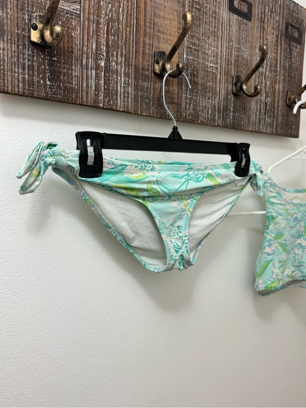 Girls Lilly Pulitzer  Floral Two-Piece Swim Set - Mint Green size 8
